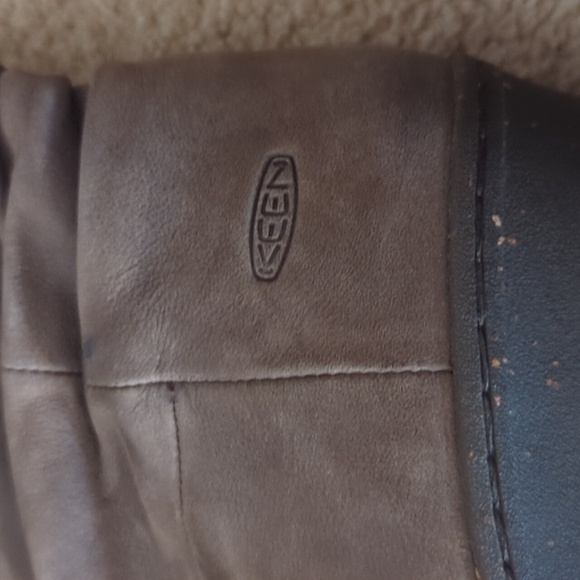 Keen Kate slouch boot wedge heel size 10 tan brown - Picture 3 of 12